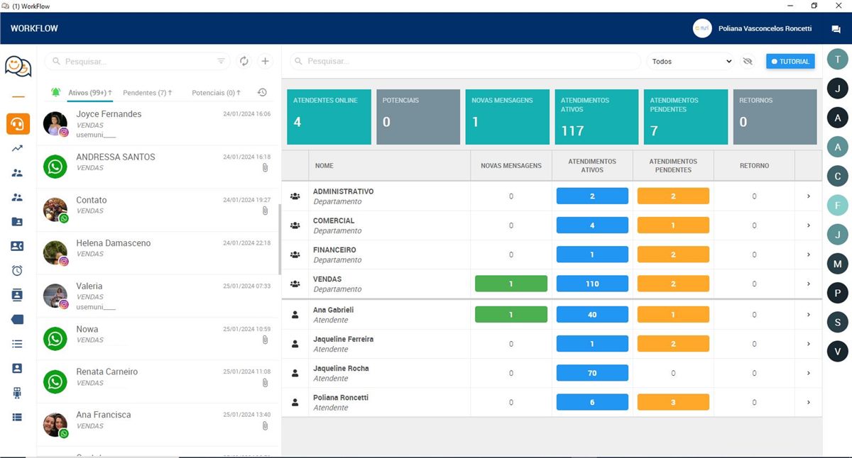 Métricas e Analytics Workflow App